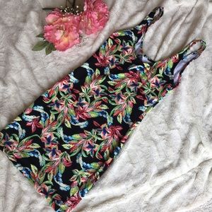 Forever 21 Floral Bodycon Mini Dress